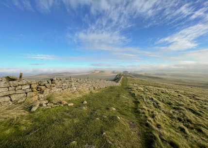 1st Autumn day on Hadrians Wall by Duncan Burridge