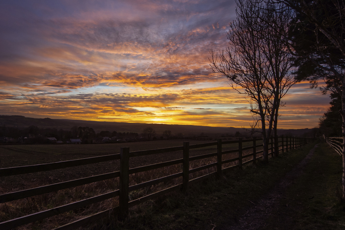Corbridge Sunset By Bill Ferguson 