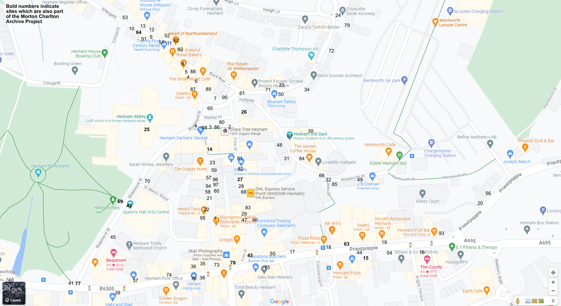 Hexham Map