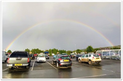 14 Socially Distanced Parking with Rainbow - Lesley Layland