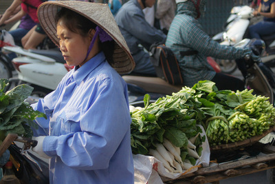 Vietnamese vegetable girl