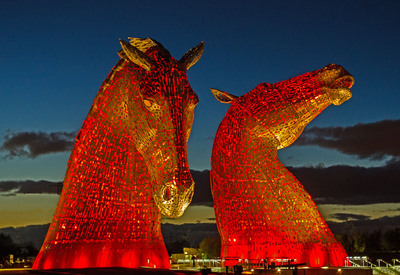 03 Kelpies at Night