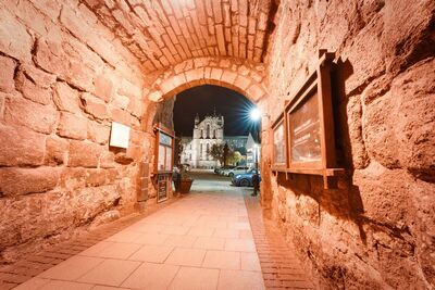Abbey through arch - Graham Turner